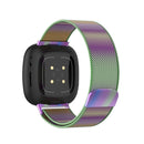 For Fitbit Versa 3 / Fitbit Magnetic Milano Watch Band, Size:Large Size(Colorful)
