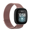 For Fitbit Versa 3 / Fitbit Magnetic Milano Watch Band, Size:Large Size(Rose Pink)