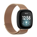 For Fitbit Versa 3 / Fitbit Magnetic Milano Watch Band, Size:Large Size(Rose Gold)