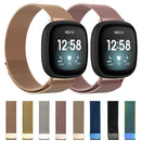 For Fitbit Versa 3 / Fitbit Magnetic Milano Watch Band, Size:Large Size(Silver)
