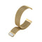For Fitbit Versa 3 / Fitbit Magnetic Milano Watch Band, Size:Small Code(Golden)