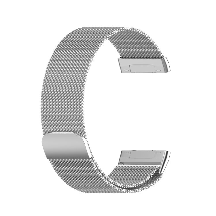 For Fitbit Versa 3 / Fitbit Magnetic Milano Watch Band, Size:Small Code(Silver)