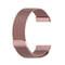 For Fitbit Versa 3 / Fitbit Magnetic Milano Watch Band, Size:Small Code(Rose Pink)