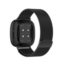 For Fitbit Versa 3 / Fitbit Magnetic Milano Watch Band, Size:Small Code(Black)