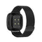 For Fitbit Versa 3 / Fitbit Magnetic Milano Watch Band, Size:Small Code(Black)