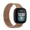 For Fitbit Versa 3 / Fitbit Magnetic Milano Watch Band, Size:Small Code(Rose Gold)