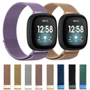 For Fitbit Versa 3 / Fitbit Magnetic Milano Watch Band, Size:Small Code(Silver)
