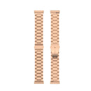 For Fitbit Versa 3 / Fitbit Sense 3-Beads Stainless Steel Watch Band with Disassembly Tools(Rose Gold)