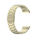 For Fitbit Versa 3 / Fitbit Sense 3-Beads Stainless Steel Watch Band with Disassembly Tools(Official Gold)