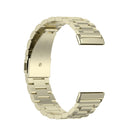 For Fitbit Versa 3 / Fitbit Sense 3-Beads Stainless Steel Watch Band with Disassembly Tools(Official Gold)