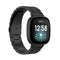 For Fitbit Versa 3 / Fitbit Sense 3-Beads Stainless Steel Watch Band with Disassembly Tools(Black)