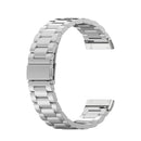 For Fitbit Versa 3 / Fitbit Sense 3-Beads Stainless Steel Watch Band with Disassembly Tools(Silver)