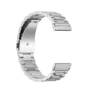 For Fitbit Versa 3 / Fitbit Sense 3-Beads Stainless Steel Watch Band with Disassembly Tools(Silver)