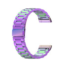 For Fitbit Versa 3 / Fitbit Sense 3-Beads Stainless Steel Watch Band with Disassembly Tools(Colorful)