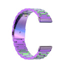 For Fitbit Versa 3 / Fitbit Sense 3-Beads Stainless Steel Watch Band with Disassembly Tools(Colorful)