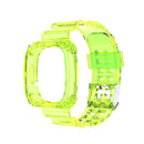 For Fitbit Versa 3 / Fitbit Sense Transparent One-piece TPU Watch Band, Size: Free Size(Yellow)