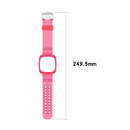 For Fitbit Versa 3 / Fitbit Sense Transparent One-piece TPU Watch Band, Size: Free Size(Orange)