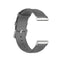 For Fitbit Versa 3 / Fitbit Sense Round Tail Leather Watch Band, Size: Free Size(Gray)