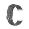 For Fitbit Versa 3 / Fitbit Sense Round Tail Leather Watch Band, Size: Free Size(Gray)