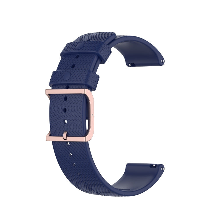 For POLAR Polar Dot Textured Silicone Watch Band, Size: Free Size(Midnight Blue)
