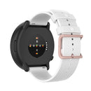 For POLAR Polar Dot Textured Silicone Watch Band, Size: Free Size(White)