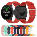 For POLAR Polar Dot Textured Silicone Watch Band, Size: Free Size(White)