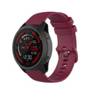 For Garmin Forerunner 745 Small Grid Quick Release Watch Band with Screwdriver, Size: Free Size 22mm(Red Wine)