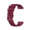 For Garmin Forerunner 745 Small Grid Quick Release Watch Band with Screwdriver, Size: Free Size 22mm(Red Wine)