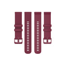 For Garmin Forerunner 745 Small Grid Quick Release Watch Band with Screwdriver, Size: Free Size 22mm(Red Wine)