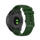 For Garmin Forerunner 745 Small Grid Quick Release Watch Band with Screwdriver, Size: Free Size 22mm(ArmyGreen)
