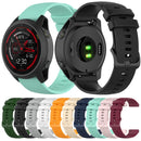For Garmin Forerunner 745 Small Grid Quick Release Watch Band with Screwdriver, Size: Free Size 22mm(ArmyGreen)