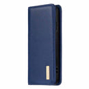 For iPhone 12 mini 2 in 1 Detachable Magnetic Horizontal Flip Genuine Leather Case with Holder & Card Slots & Wallet(Blue)