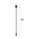 For Huawei Honor Watch ES / Huawei 4X Smart Watch Portable Magnetic Cradle Charger USB Charging Cable, Length:1m(Black)