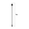 For Huawei Honor Watch ES / Huawei 4X Smart Watch Portable Magnetic Cradle Charger USB Charging Cable, Length:1m(Black)