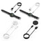 For Huawei Honor Watch GS Pro Smart Watch Portable Split Charger USB Charging Cable, Length:1m(Black)