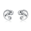S925 Sterling Silver Chameleon Lizard Women Earrings