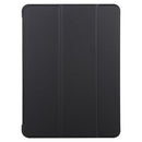 For iPad Air 2022 / 2020 10.9 Silicone 3-Folding Full Coverage Leather Case(Black)