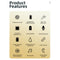 V19S Bluetooth 5.0 Business Style Fingerprint Touch Bluetooth Earphone(Pink)