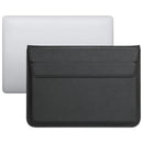 PU Leather Ultra-thin Envelope Bag Laptop Bag for MacBook Air / Pro 13 inch, with Stand Function(Black)