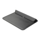 PU Leather Ultra-thin Envelope Bag Laptop Bag for MacBook Air / Pro 13 inch, with Stand Function(Black)