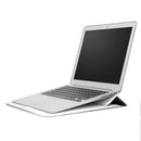 PU Leather Ultra-thin Envelope Bag Laptop Bag for MacBook Air / Pro 13 inch, with Stand Function(White)
