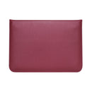 PU Leather Ultra-thin Envelope Bag Laptop Bag for MacBook Air / Pro 13 inch, with Stand Function(Wine Red)