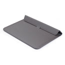 PU Leather Ultra-thin Envelope Bag Laptop Bag for MacBook Air / Pro 13 inch, with Stand Function(Space Gray)