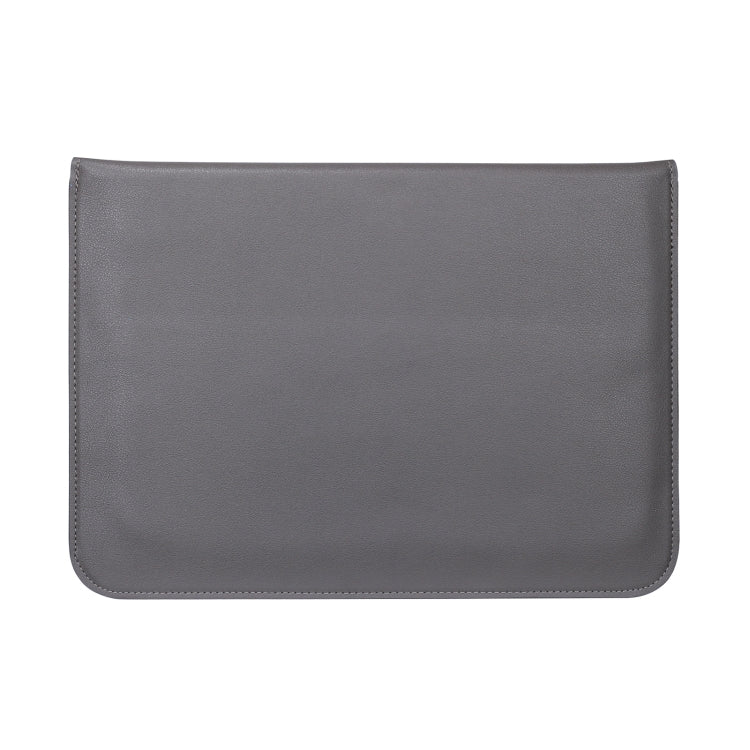 PU Leather Ultra-thin Envelope Bag Laptop Bag for MacBook Air / Pro 13 inch, with Stand Function(Space Gray)