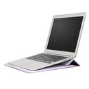 PU Leather Ultra-thin Envelope Bag Laptop Bag for MacBook Air / Pro 13 inch, with Stand Function(Light Purple)