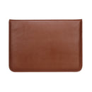 PU Leather Ultra-thin Envelope Bag Laptop Bag for MacBook Air / Pro 13 inch, with Stand Function(Brown)