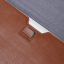 PU Leather Ultra-thin Envelope Bag Laptop Bag for MacBook Air / Pro 13 inch, with Stand Function(Tranquil Blue)