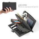 CaseMe 018 Detachable Multi-functional Horizontal Flip Leather Case, with Card Slot & Holder & Zipper Wallet & Photo Frame For iPhone 12 / 12 Pro(Black)