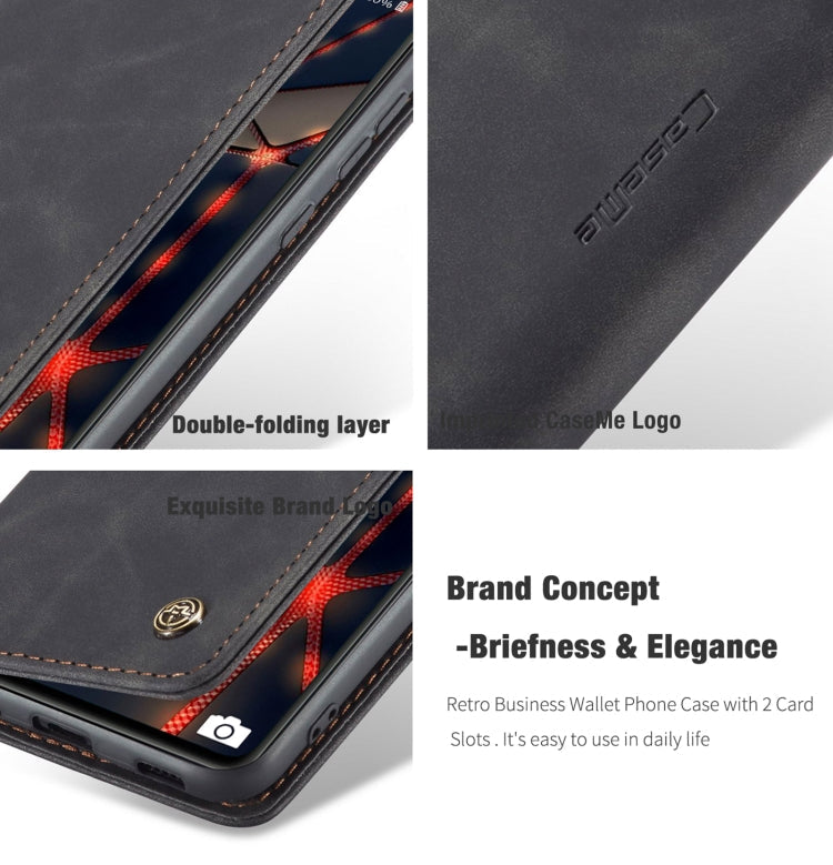 For Samsung Galaxy S20 FE CaseMe 013 Multifunctional Horizontal Flip Leather Case with Holder & Card Slot & Wallet(Black)