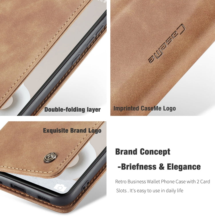 For Samsung Galaxy S20 FE CaseMe 013 Multifunctional Horizontal Flip Leather Case with Holder & Card Slot & Wallet(Brown)